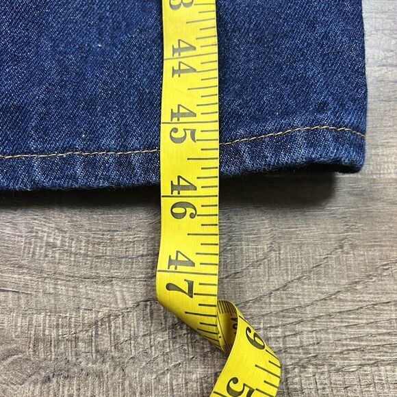 Vintage Calpia Caltrans Jeans Made In USA Zipper Fly Snap Reflective Size 42x34 - Picture 5 of 10